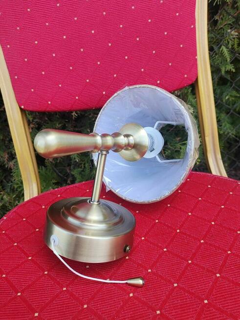 Lampa złota Kinkiet ścienny na ścianę wiszący lampka