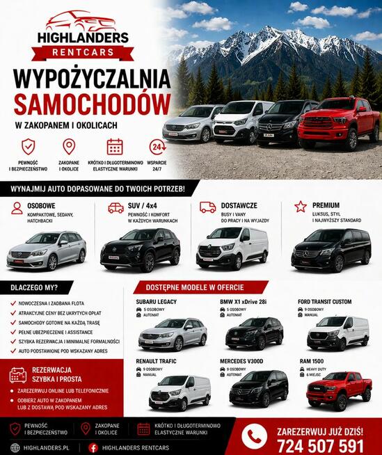 Wypozyczalnia samochodow osobowych