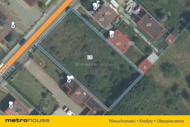 1220 m²,media, asfalt, spokojna część Radomia