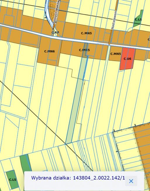 Działka budowlano-rolna 11 800 m2 m2 w gm. Radziejowice