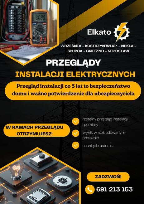 USŁUGI ELEKTRYCZNE - PRZEGLĄDY - POMIARY - ELEKTRYK