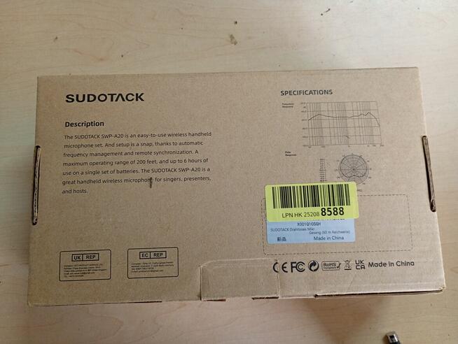 Zestaw 2 Mikrofonów Bezprzewodowych SUDOTACK SWP-A20