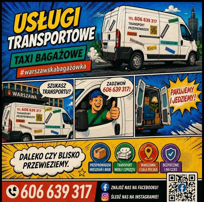 TRANSPORT BAGAŻÓWKA PRZEPROWADZKI WARSZAWA
