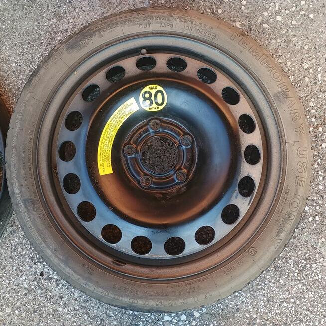 Kolo zapasowe dojazdowka lewarek zestaw Opel 16 cali 5x110 o