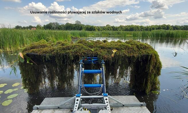 Odmulanie stawu wycinanie trzciny usuwanie korzeni plaże,