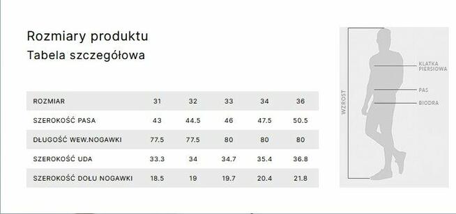 Spodnie Męskie Bawełniane Diverse, Rozmiar: 34