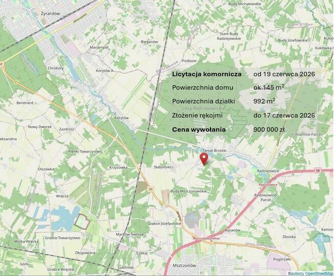 Licytacja komornicza, blisko lasu, dom do wprowadzenia