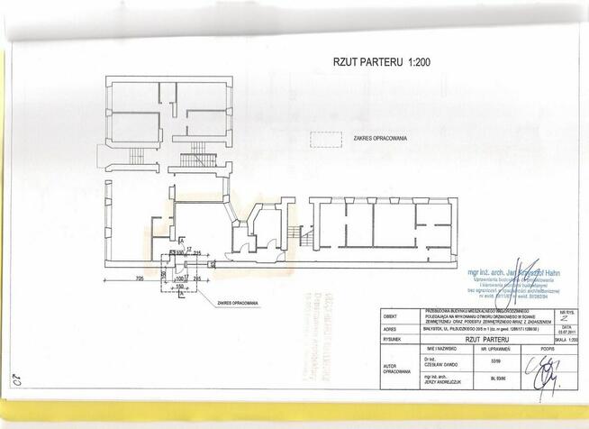 w kamienicy 60m2 centrum parter Piłsudskiego z ogrodem 2 wej