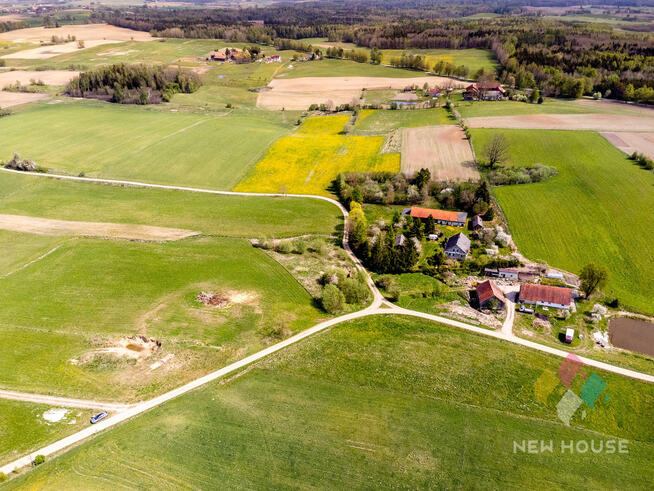 Działka budowlana, 2900 m2, media, ładny widok