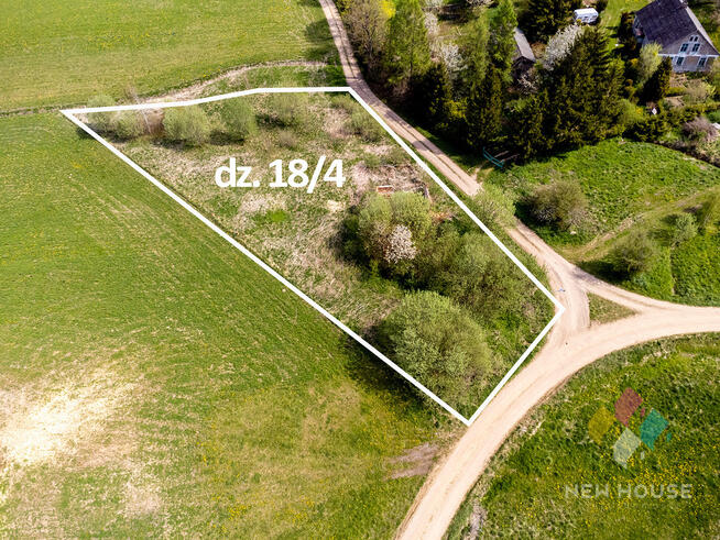 Działka budowlana, 2900 m2, media, ładny widok