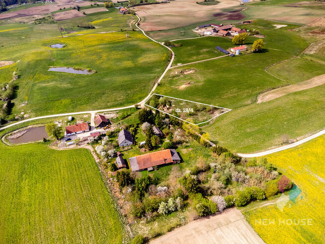 Działka budowlana, 2900 m2, media, ładny widok