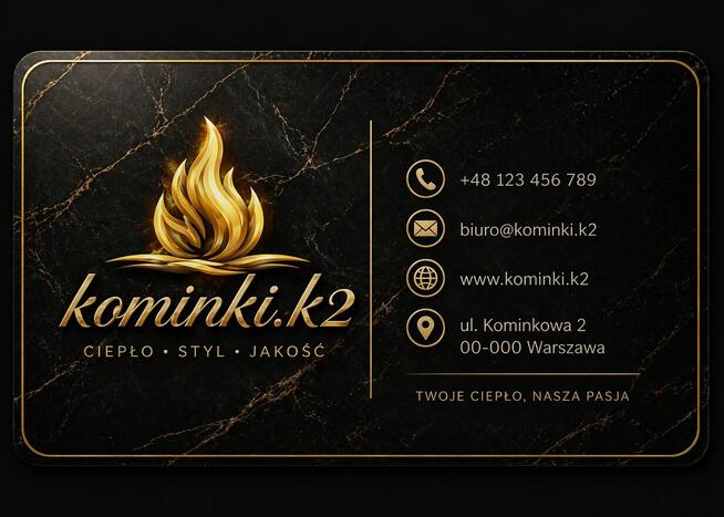 Kominki, projekty i montaż