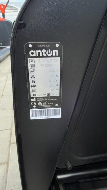 Antun PTL1.5 1500 kg | Nowy elektryczny paleciak | 2025r.