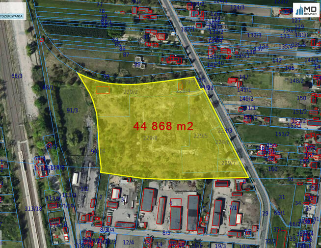 Działka przemysłowa Łódź gm. Łódź-Bałuty,