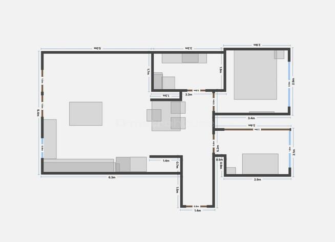 Do wynajęcia luksusowe 65m2 Wilanów taras garaż