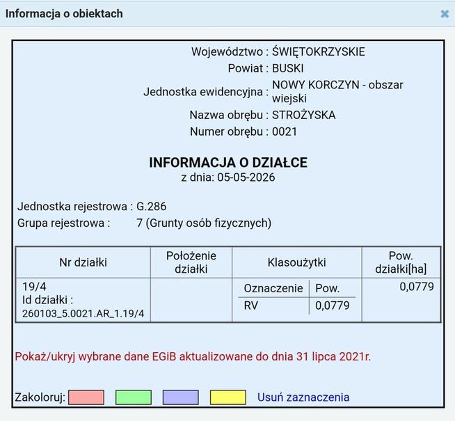 Działka 8ar z wydanymi WZ na dom jednorodzinny (OSTATNIA !!)