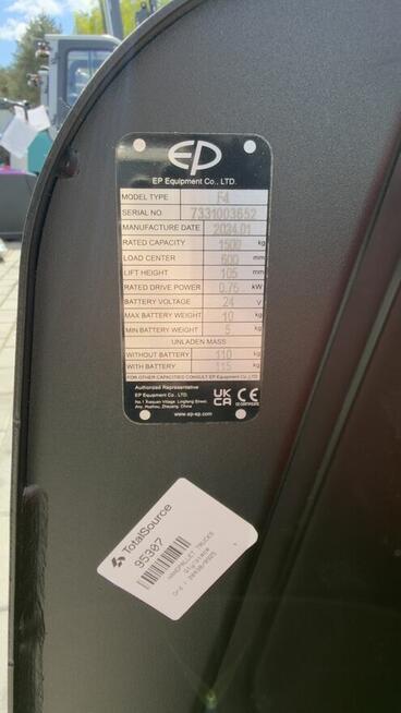 EP F4 1500 kg | Nowy paleciak elektryczny | Li-Ion | 2024r.