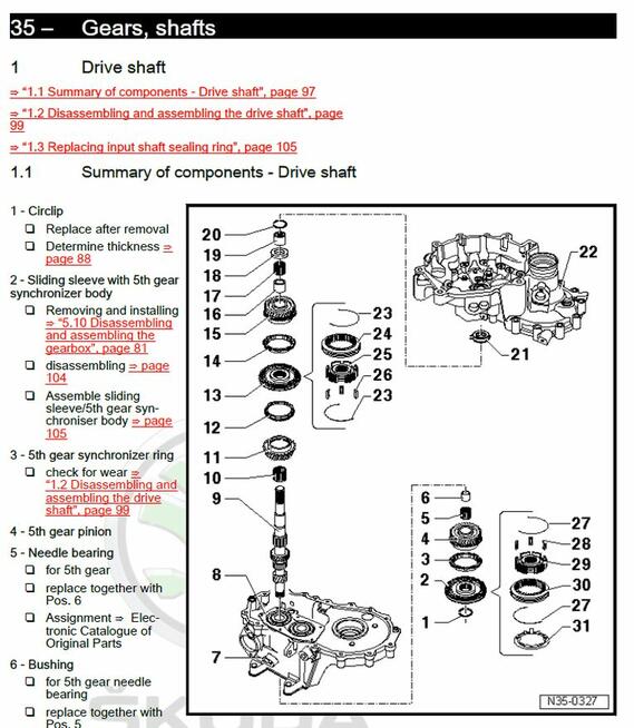 SKODA KAMIQ MANUAL WARSZTATOWY / Dokumentacja techniczna