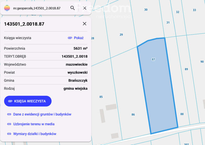 Wyjątkowa działka w sercu natury – Stare Budy