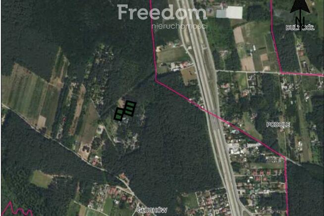Działki budowlane 1000 m² Głuchów blisko S7