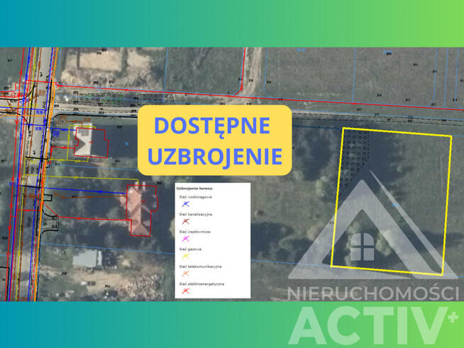 Duża dz. budowl. Możliwy podział na 2. Inwestycja!