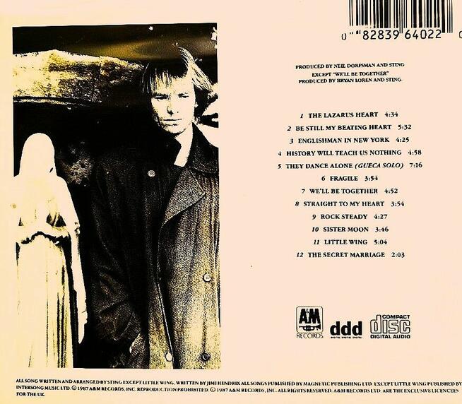 Sprzedam Rewelacyjny Album CD Sting Nothing Like The Sun