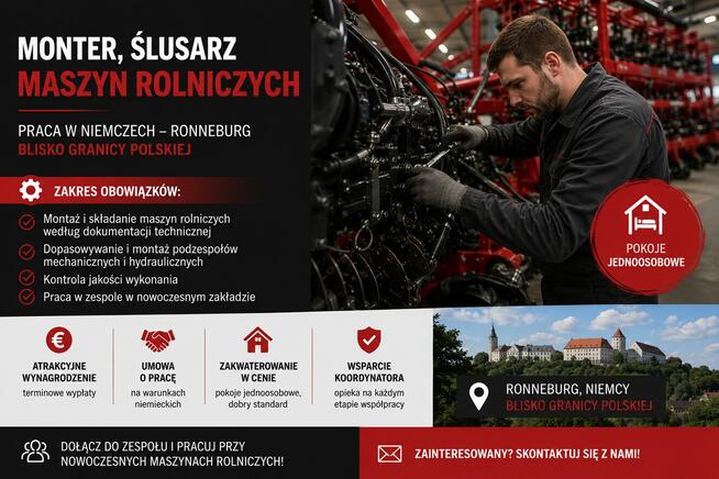 Ślusarz / Monter maszyn rolniczych (m/k) - (