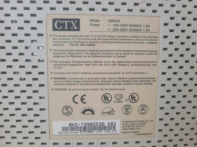 Monitor CTX 1569UA