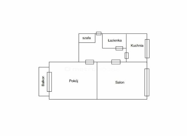 Sukiennicza- 2 pokoje,46,55 mkw, 1 piętro, balkon