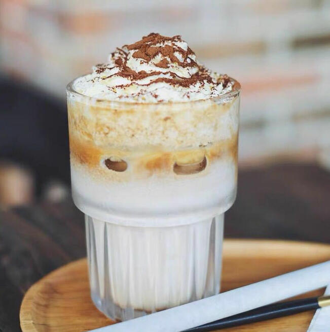 szklanki 320ml zdobione do kawy latte drinków whisky 6szt. |