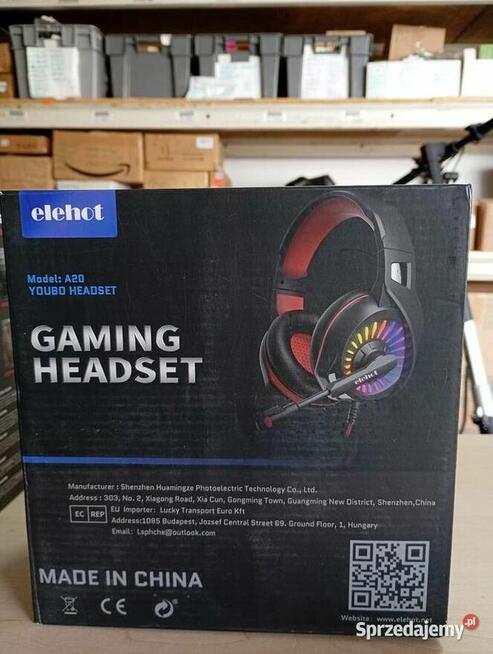 Słuchawki Gamingowe elehot A20 z Mikrofonem i RGB