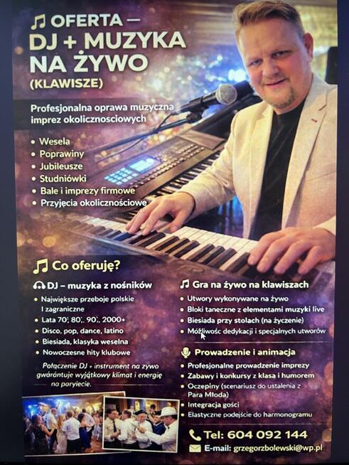 Oprawa muzyczna imprez okolicznościowych
