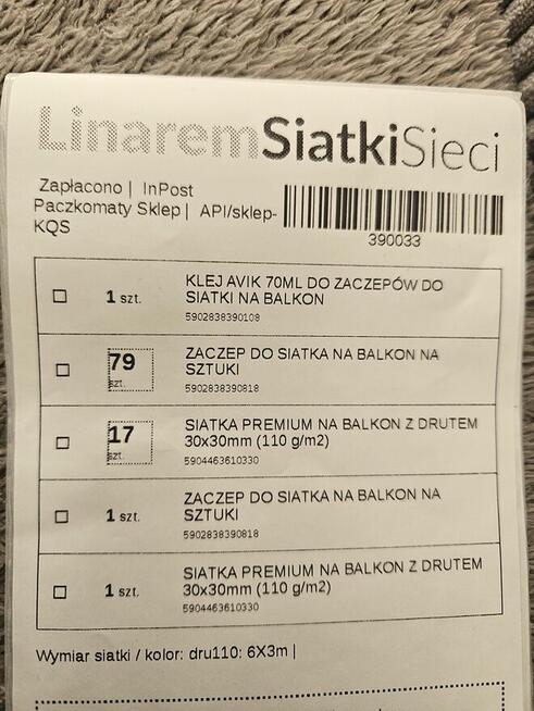 Nowa premium siatka dla kota balkon