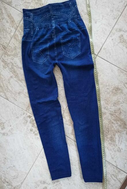 Legginsy z wysokim stanem z nadrukiem