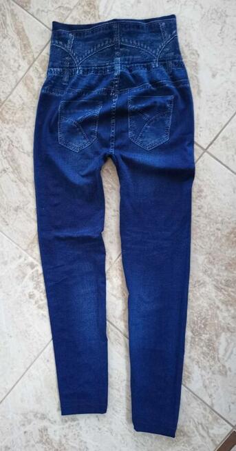 Legginsy z wysokim stanem z nadrukiem
