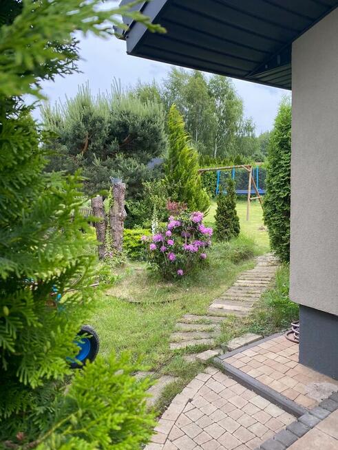 Całoroczny dom, basen 35m2 z pompą ciepła – ROD Rynia, 900m2