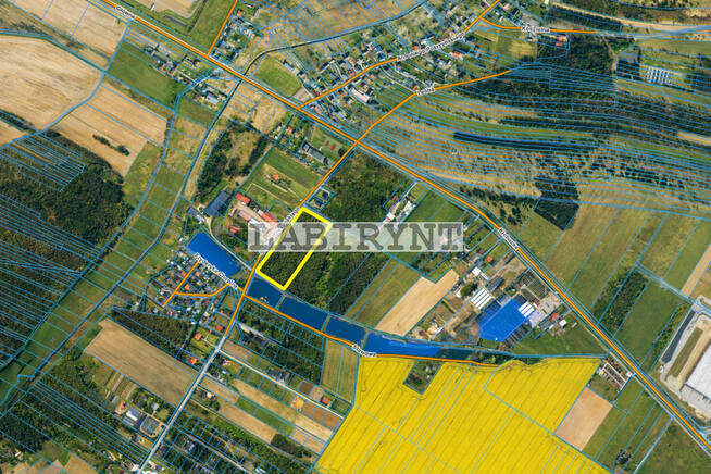 Libidza, 1,63ha, przy stawach, w całości budowlana