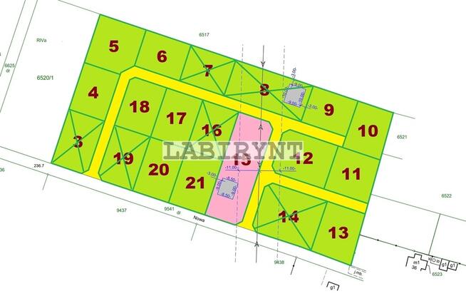 Budowlana 1132m2, 20x57, z planem miejscowym