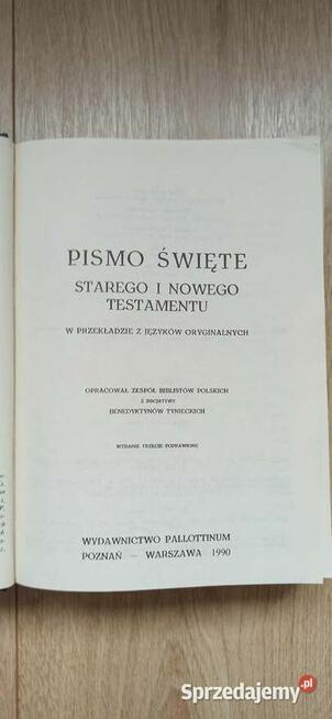 Biblia. Pismo Święte Starego i Nowego Testamentu. Pallottinum