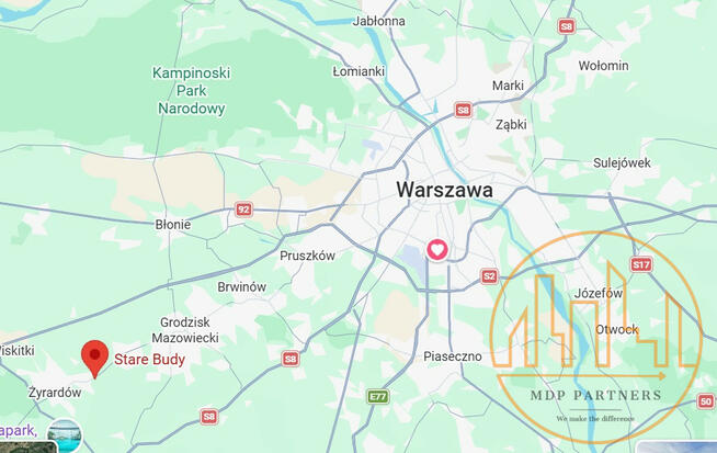 Działka budowlana Stare Budy gm. Jaktorów,