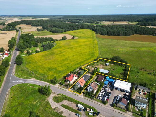 Dom z halą warsztatowo-garażową przy S7