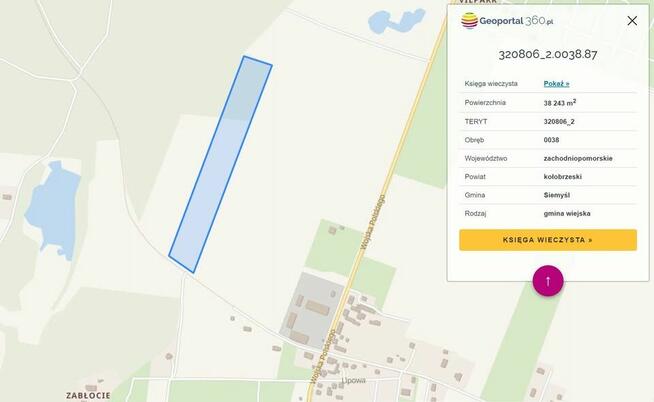 Ziemia rolna/budowlna 3.8h na działki ok.Kołobrzeg, blisko S6