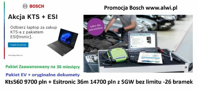Dcu 220 Bosch Solidny notebook diagnostyczny