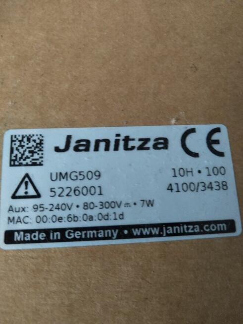 Janitza UMG 509 Analizator jakości prądu