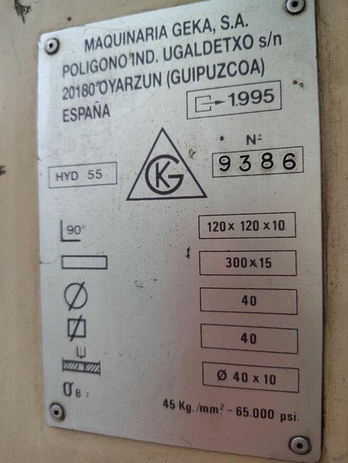 Nożyce uniwersalne, prasa wykrawająca GEKA Hydracrop 55/A