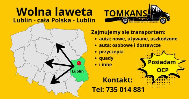 Autolaweta transport Lublin - cała Polska - Lublin