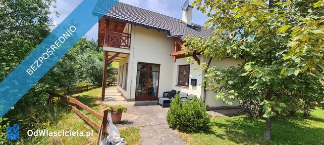 Piękny dom w stylu alpejskim z widokiem na Pieniny i Tatry - Grywałd