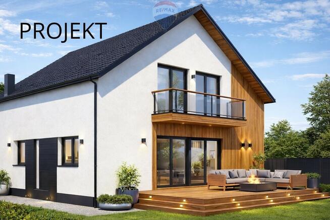Działka budowlana z projektem domu – Dobieszowice
