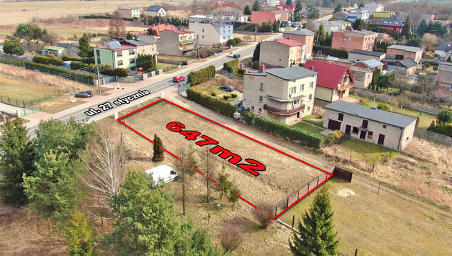 Działka budowlana z projektem domu – Dobieszowice