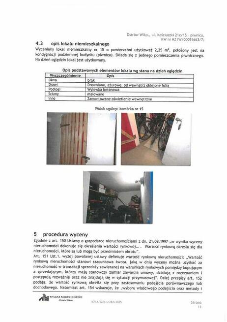 Obwieszczenie syndyka o sprzedaży komórki lokatorskiej